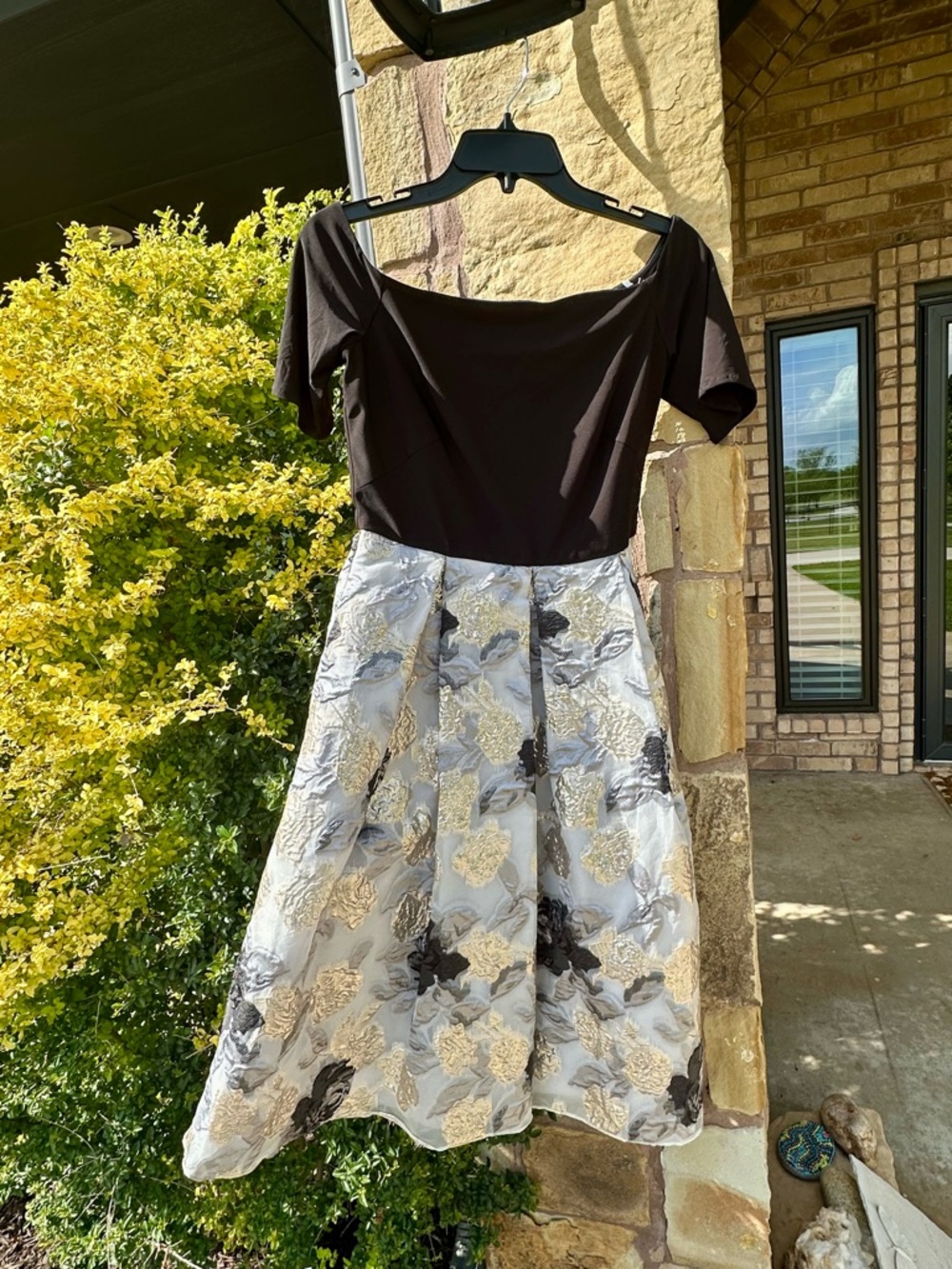 Boston Proper Black Cocktail Dress with Zip Back